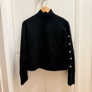And Other Stories Cropped Heart-Sleeve Sweater